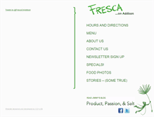 Tablet Screenshot of frescaonaddison.com